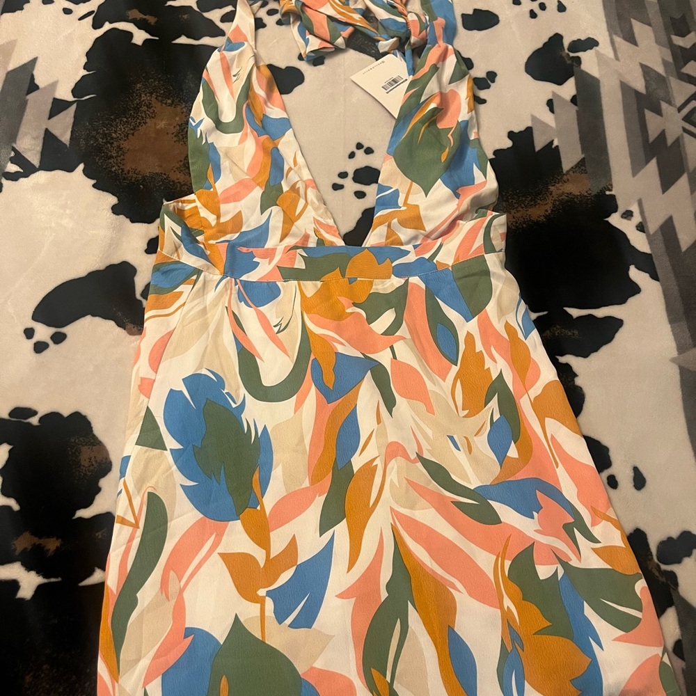 Hello Molly Multicolor Backless Dress